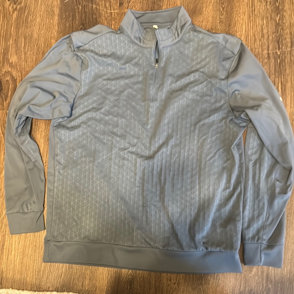 Men's Nike Gray Quarter-Zip Large
